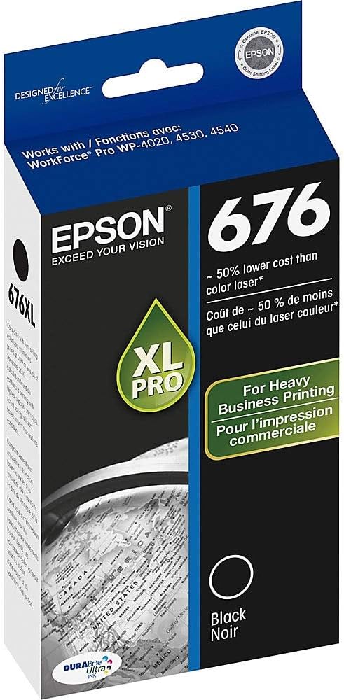 Epson T676XL120-S Black Ink Cartridge High Capacity