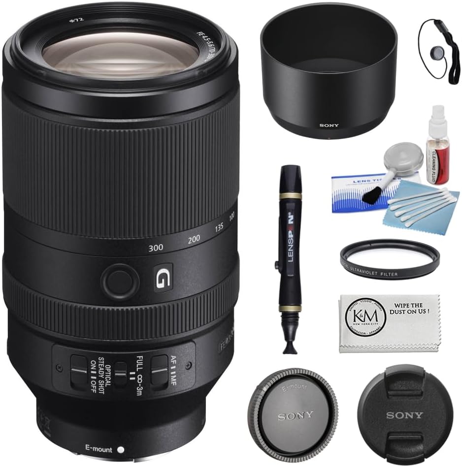 Sony FE 70-300mm f/4.5-5.6 G OSS Lens Bundle