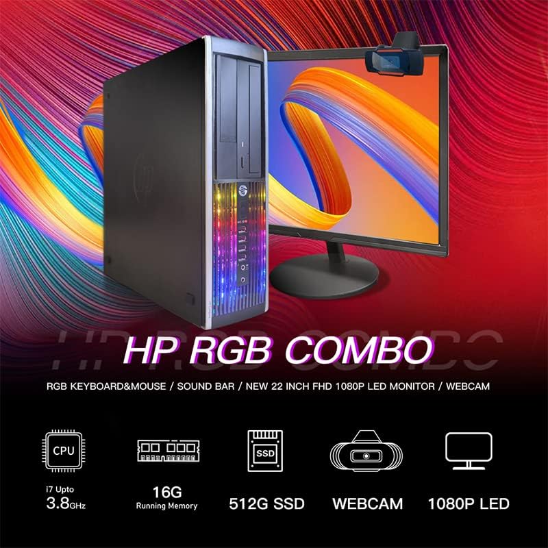 HP Elite Desktop RGB Gaming PC Bundle