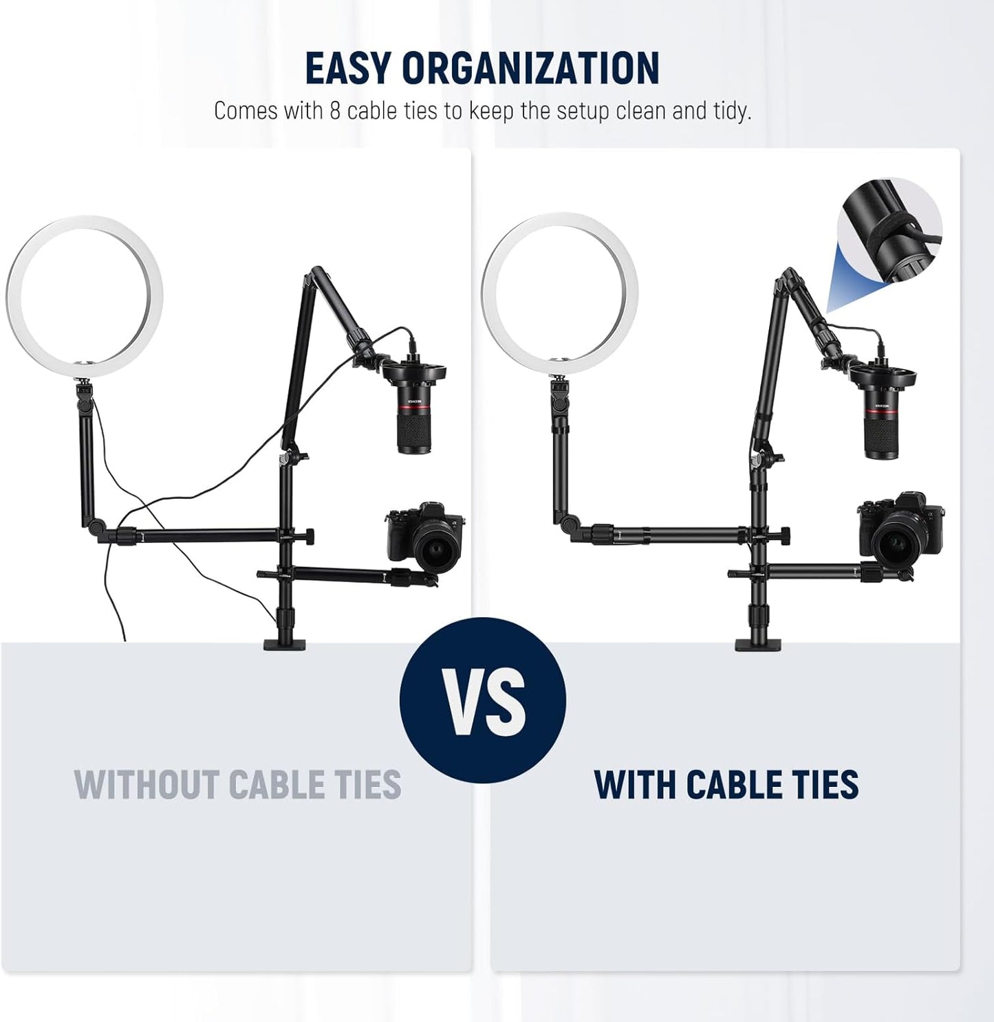 NEEWER 10102854 Overhead Camera Desk Mount Stand