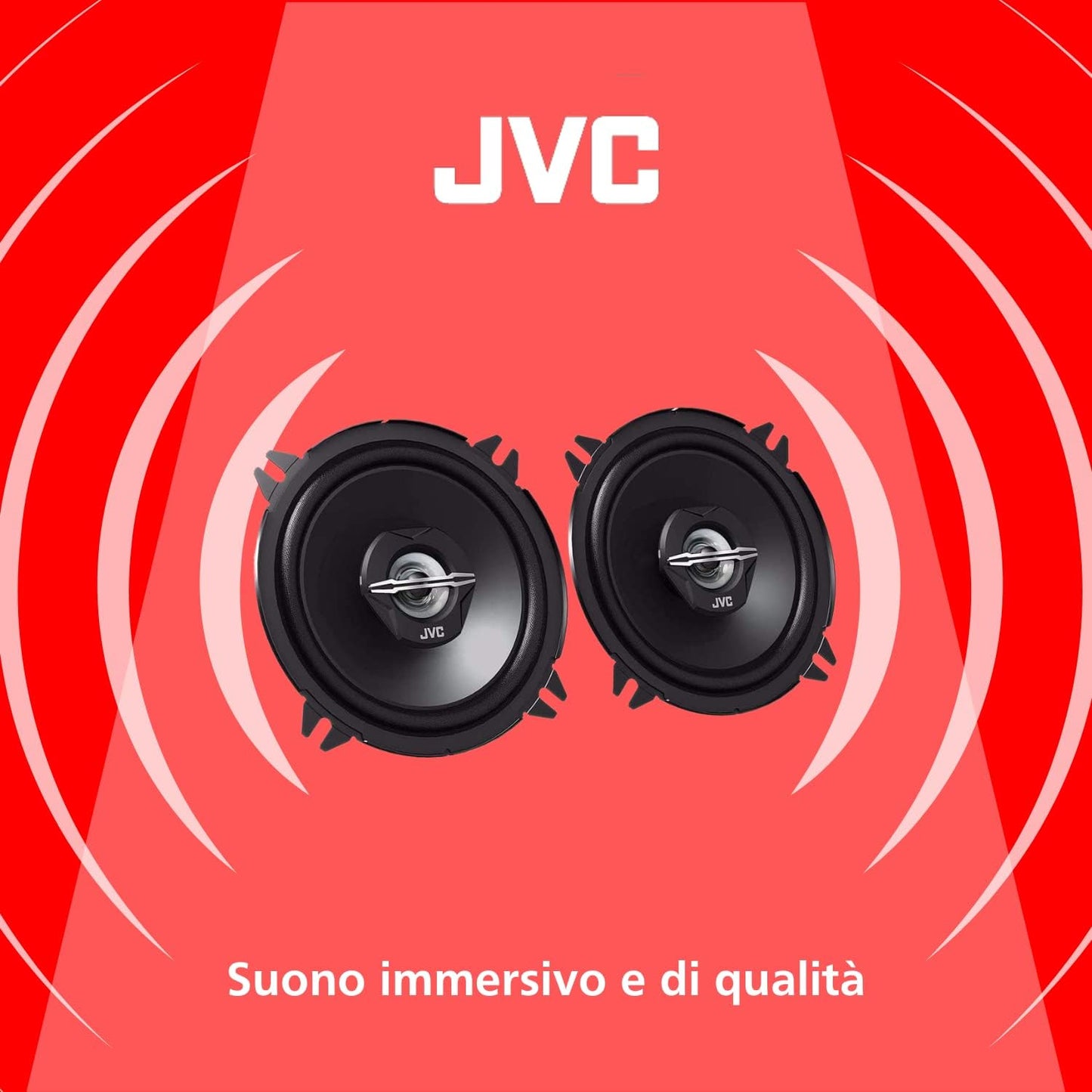 JVC CS-J520X 5.25" 2-Way Coaxial Car Speakers - 250W - Pair