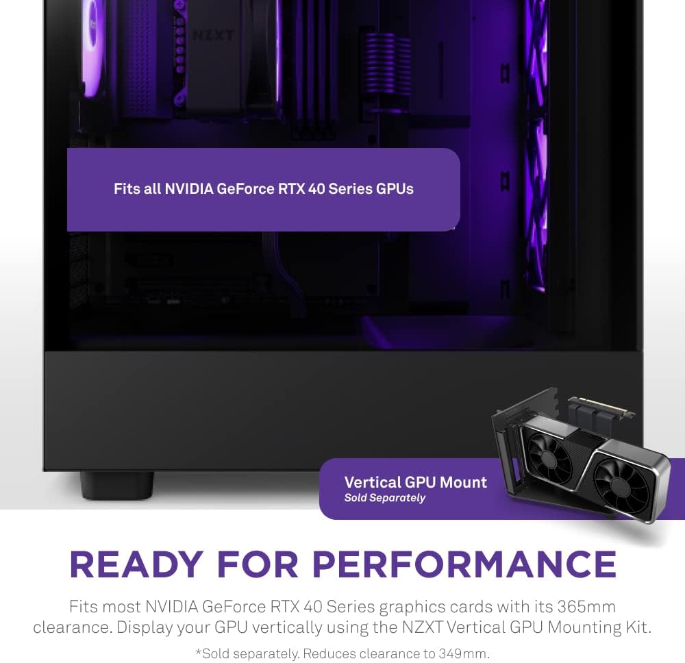 NZXT CC-H51FB-R1 H5 Flow RGB Gaming Case Black