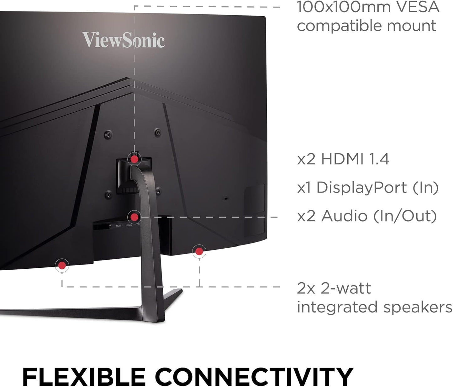 ViewSonic VX3218C-2K 32-Inch Curved Gaming Monitor