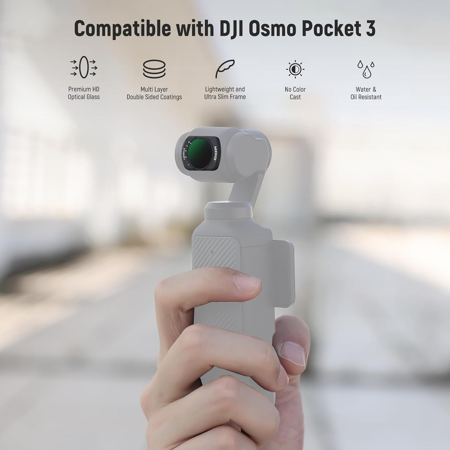 NEEWER FL-83 DJI Osmo Pocket 3 Magnetic ND Mist Filter Kit