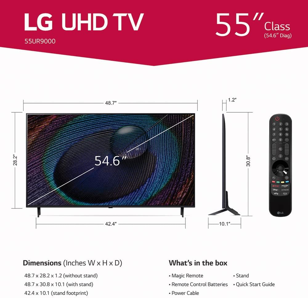 LG 55UR9000PUA 55" 4K Alexa Smart TV Renewed