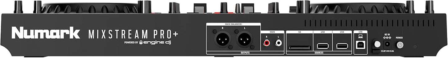Numark MIXSTREAMPRO+ Standalone DJ Controller with Speakers and Wi-Fi