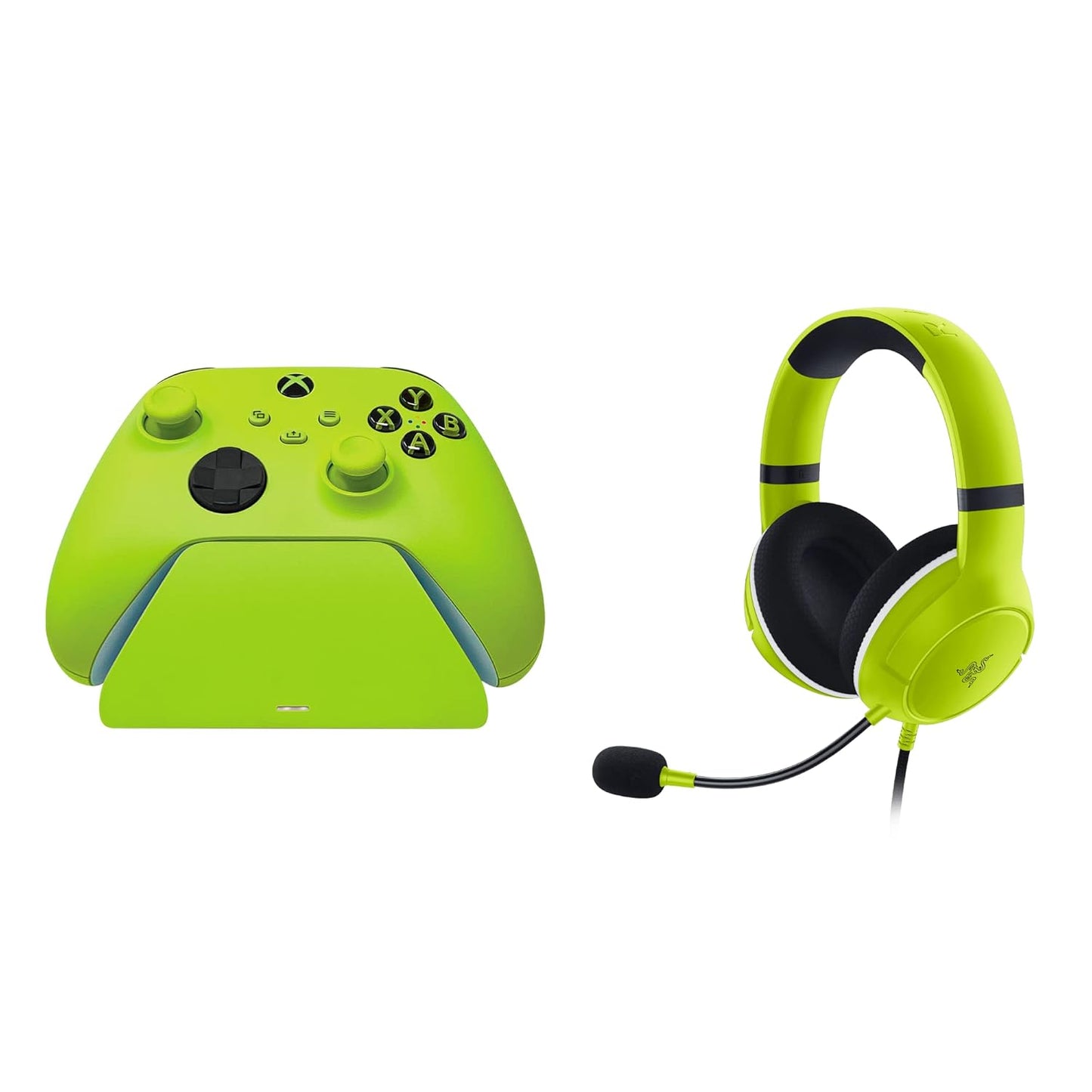 Razer Kaira X Charging Stand + Headset Bundle for Xbox - Electric Volt