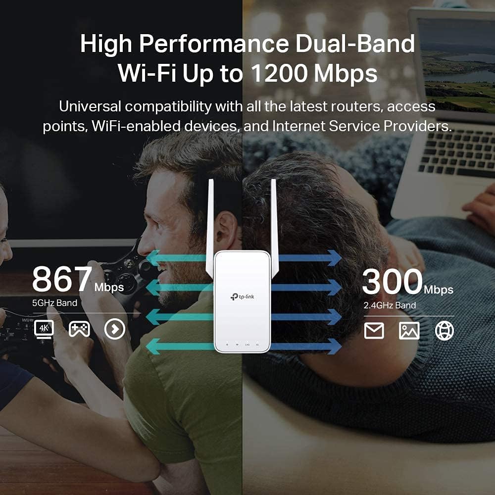 TP-Link RE315 AC1200 WiFi Range Extender Renewed