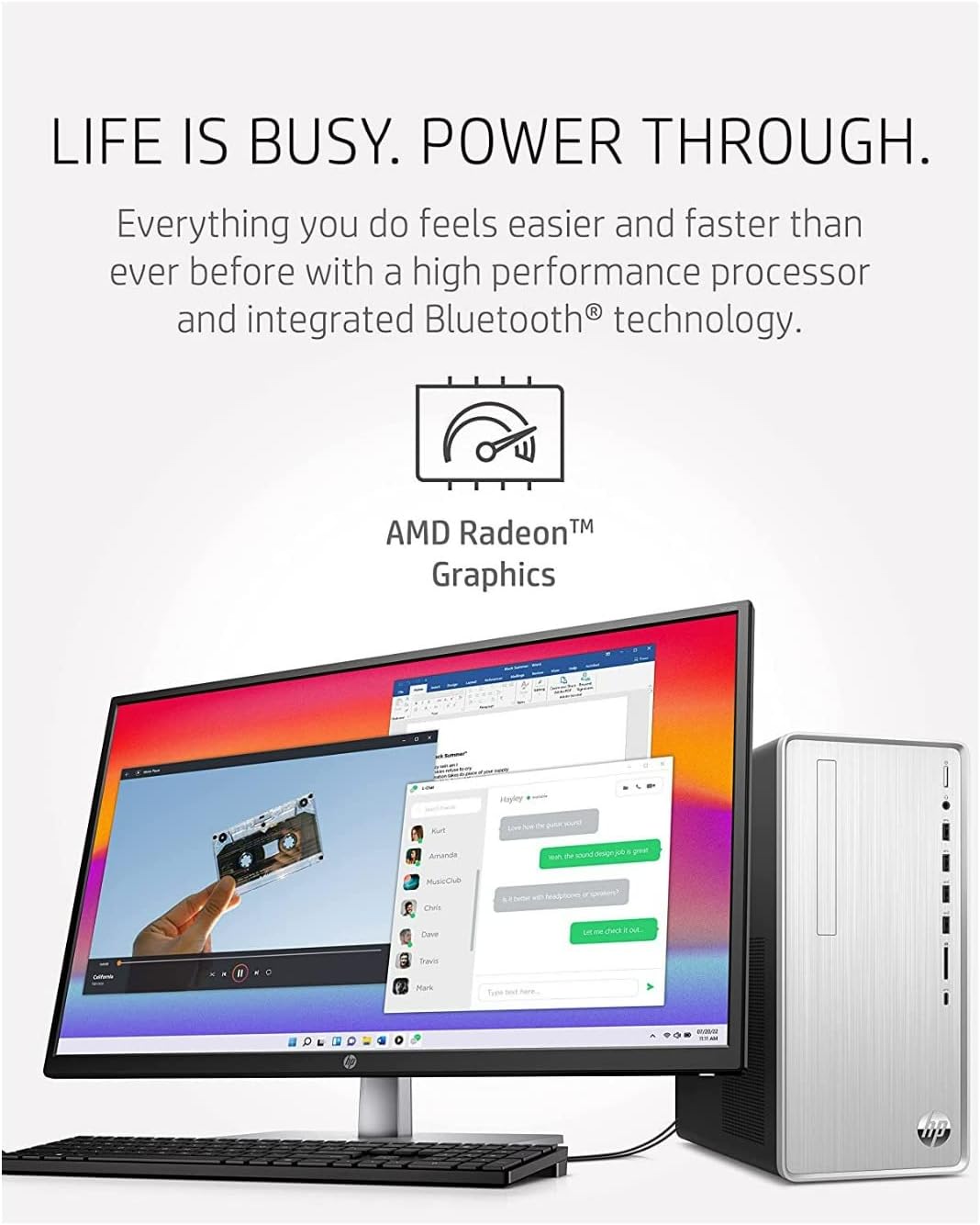 HP TP01-2040 Pavilion Desktop Ryzen 5 5600G 12GB RAM 512GB SSD