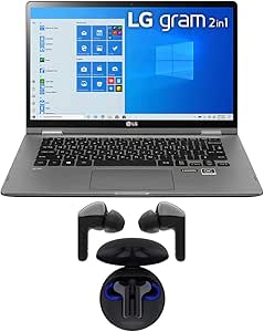LG E8LG14T90N Gram i7 Laptop with Tone Free Earbuds