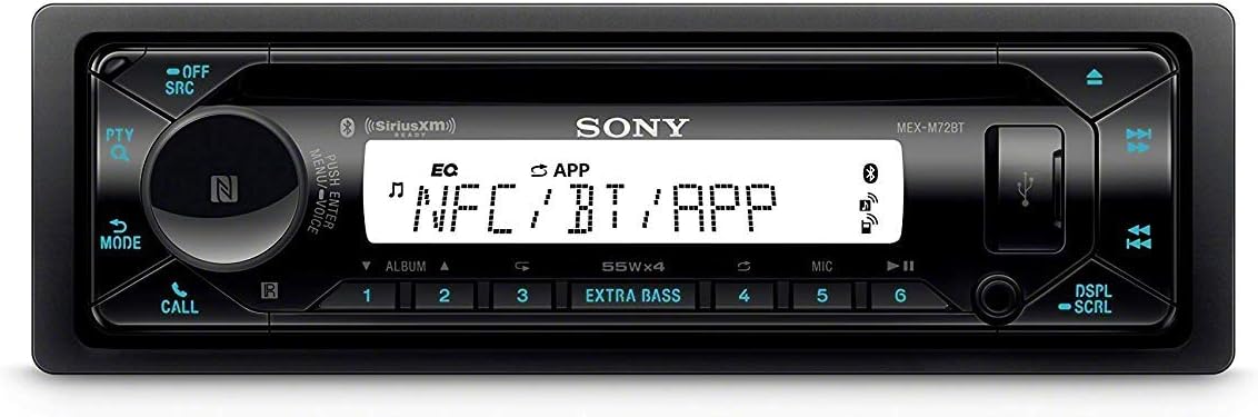 Sony MEX-M72BT Marine CD Receiver with Bluetooth & SiriusXM