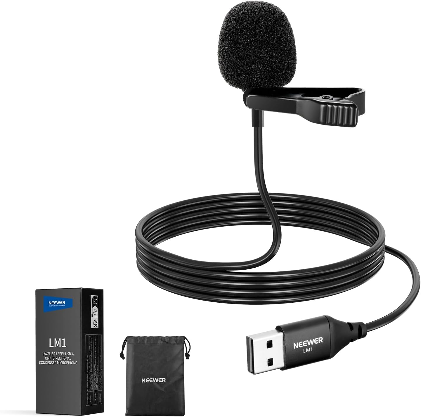 Neewer 21000133 USB A Lapel Microphone