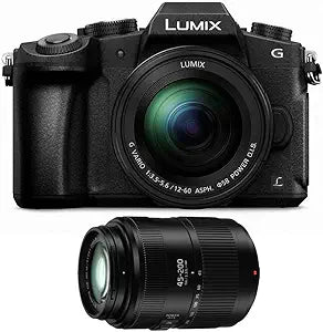 Panasonic Lumix DMC-G85 12-60mm + 45-200mm Lens Bundle