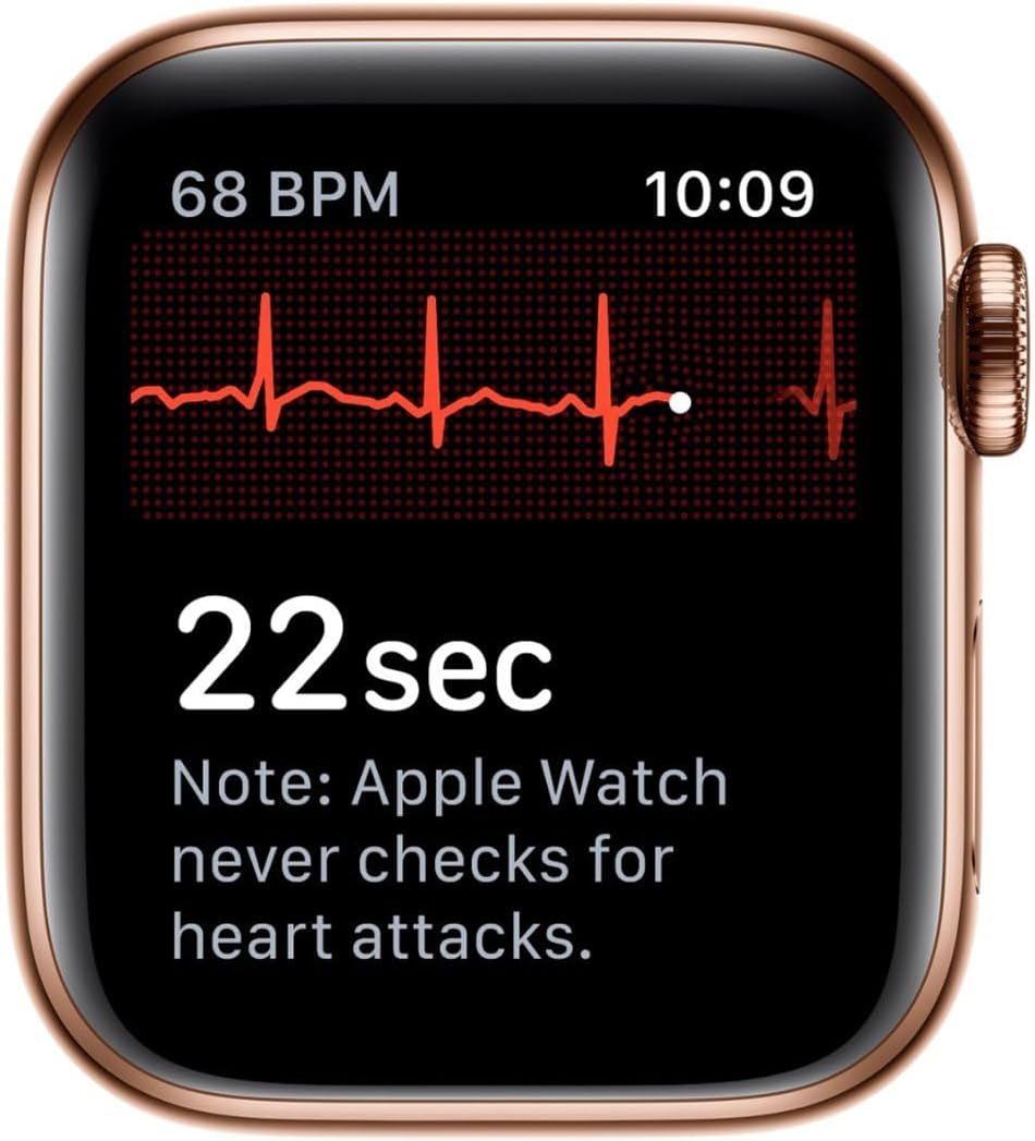Apple Series 4 44mm GPS + Cellular Gold Stainless Steel Renewed