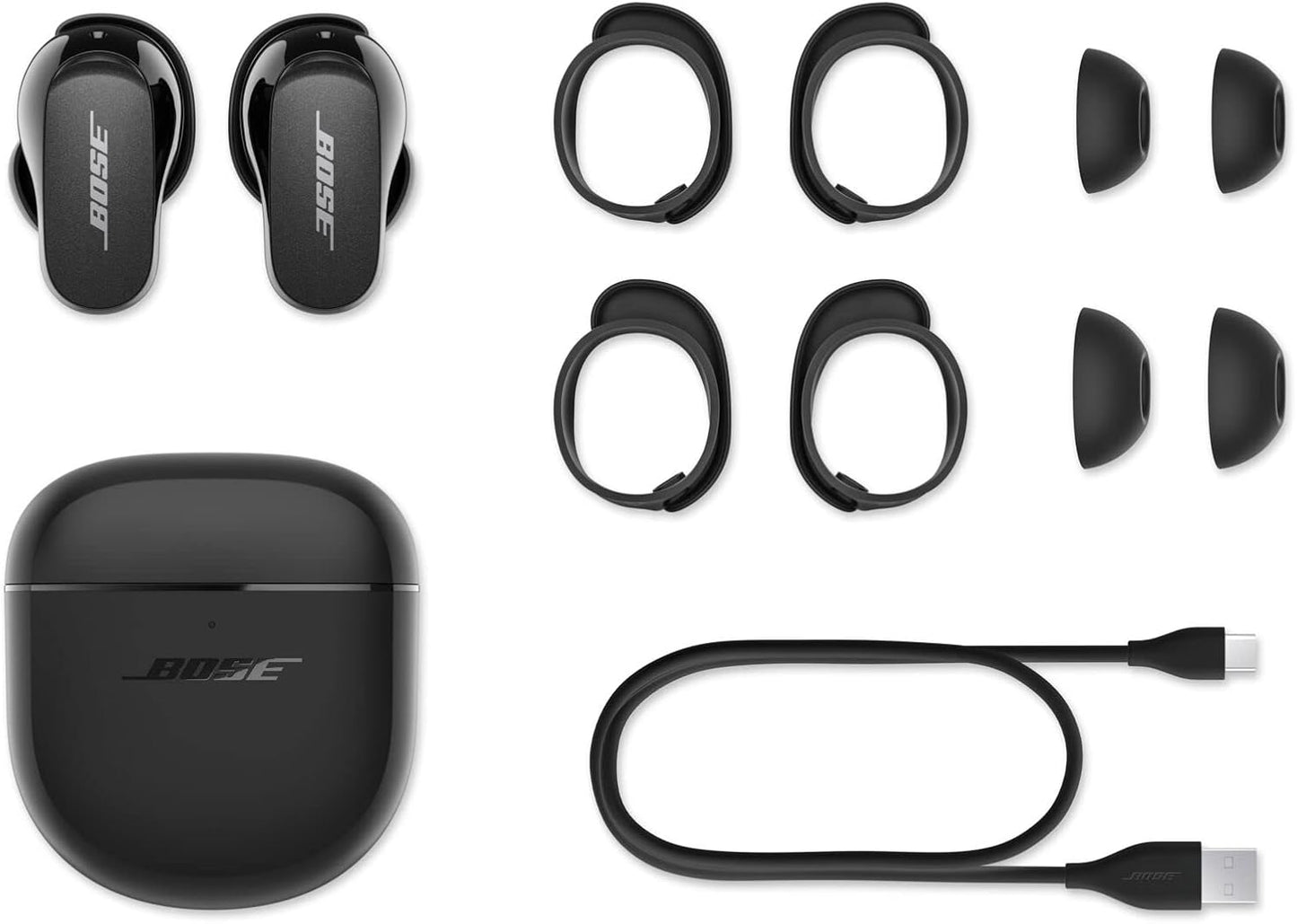 Bose 870730-0010-cr QuietComfort II Noise Cancelling Earbuds Renewed