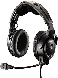 Bose A20 Aviation Headset - Bluetooth, Dual Plug, Black