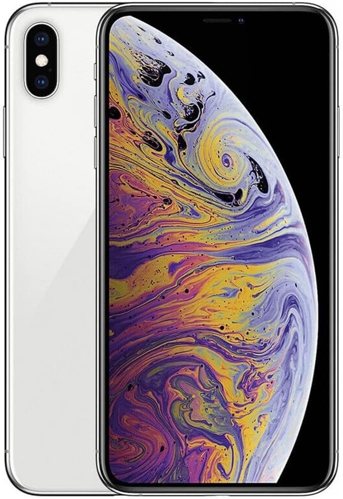 Apple A1921 iPhone XS Max 64GB Silver - Unlocked (Renewed)