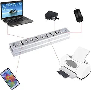 Neewer 10 Port USB 2.0 Hub