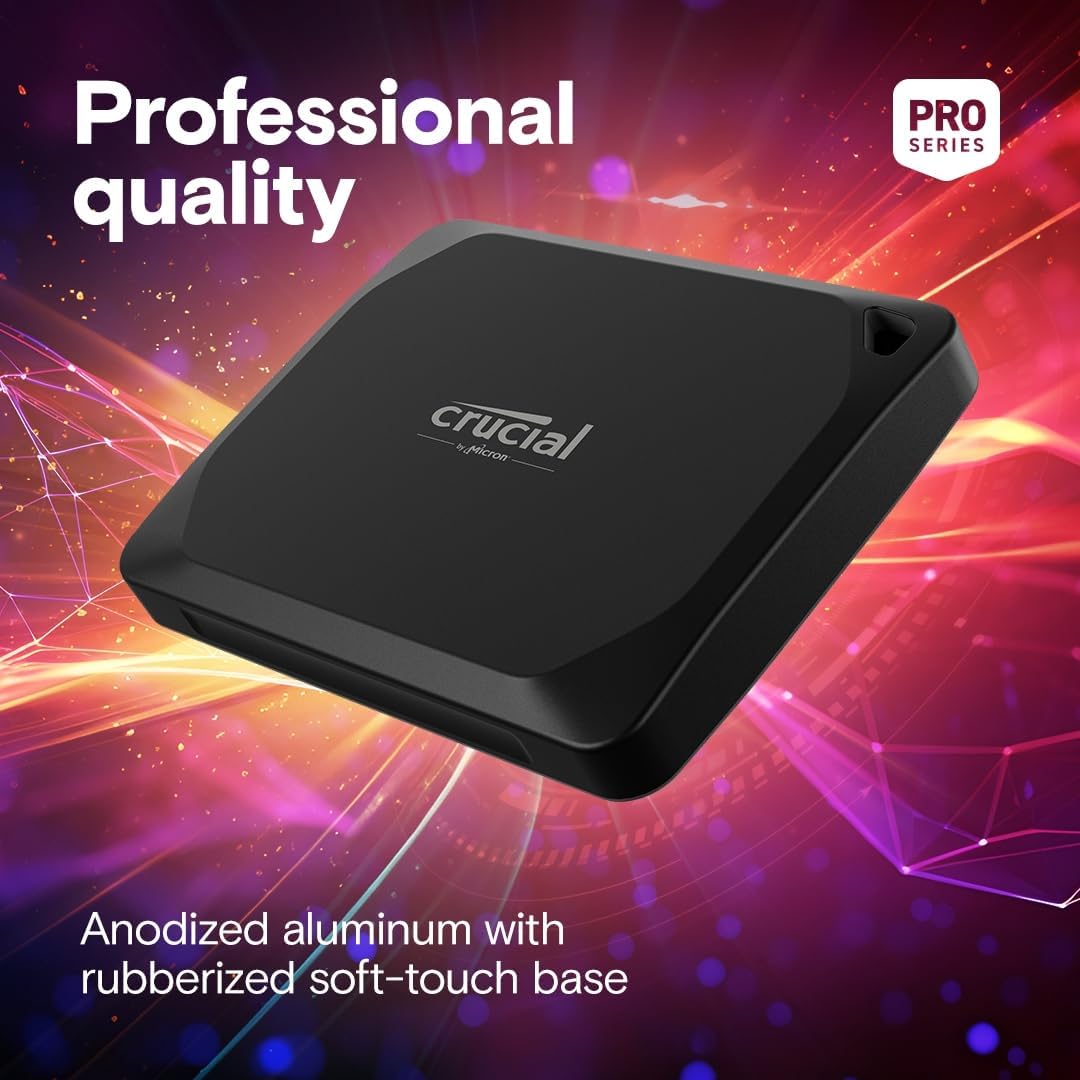 Crucial X10 Pro CT1000X10PROSSD902 - 1TB Portable SSD, 2100MB/s USB 3.2