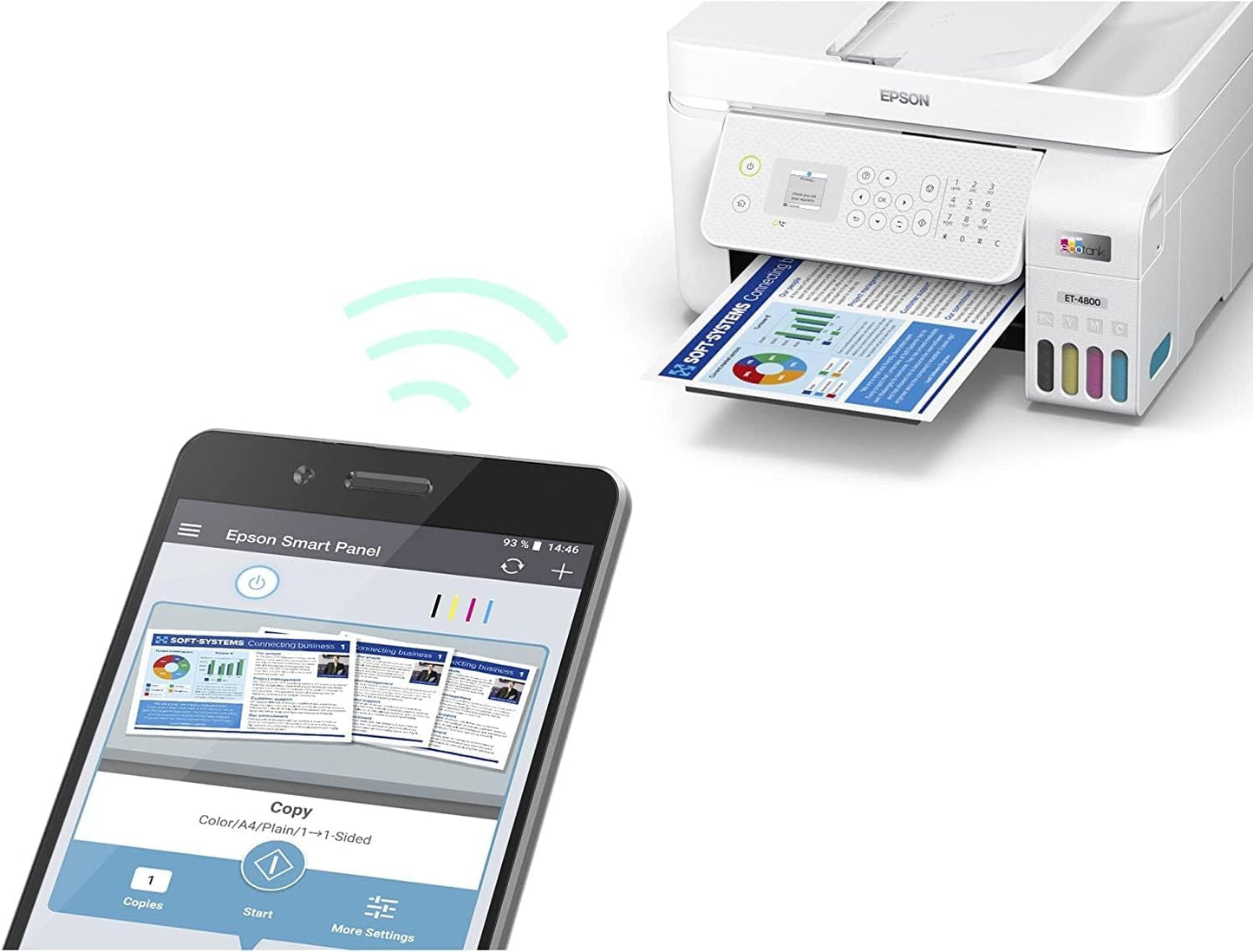 Epson ET-4800 EcoTank Wireless All-in-One Printer Renewed