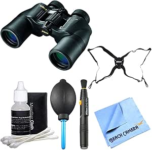 Nikon ACULON 10x42 Binoculars with Harness & Cleaning Kit
