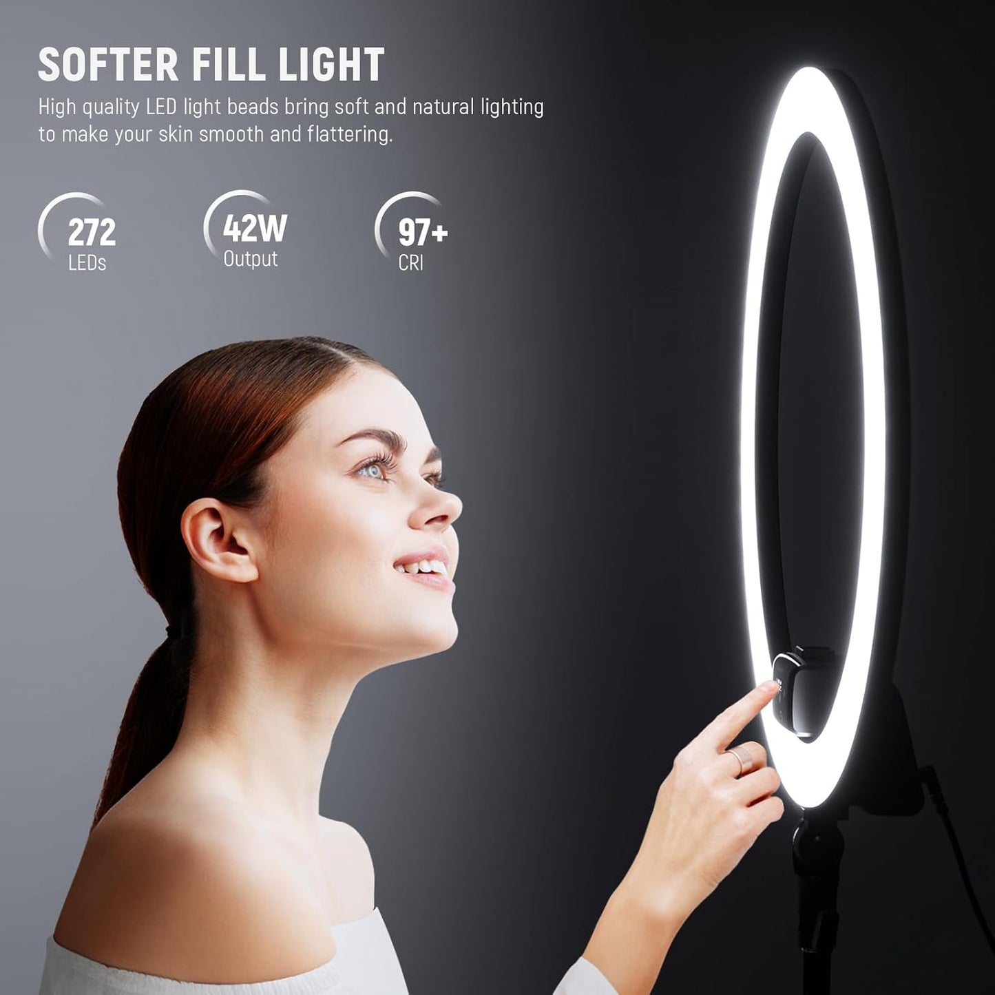 Neewer 10096463 18" LED Ring Light with Tripod