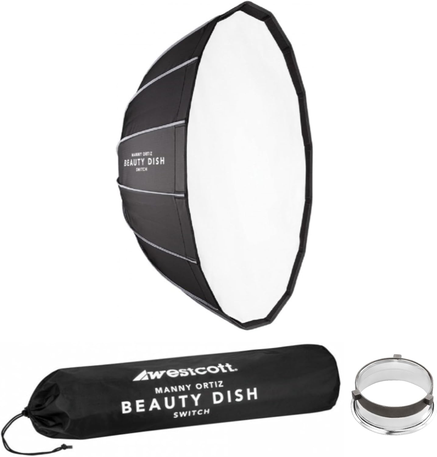 Westcott 36-Inch Beauty Dish Switch Kit White