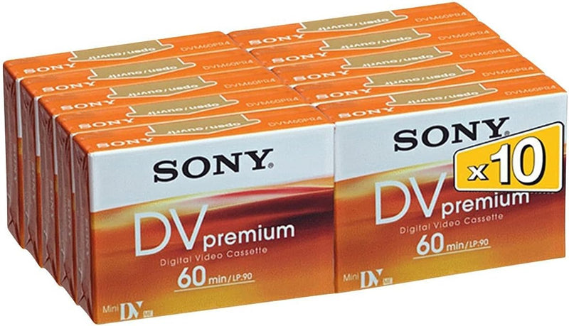 Sony WB-8IQ4-5DUX DVC60PRL Mini DV Tape 10 Pack — main product image