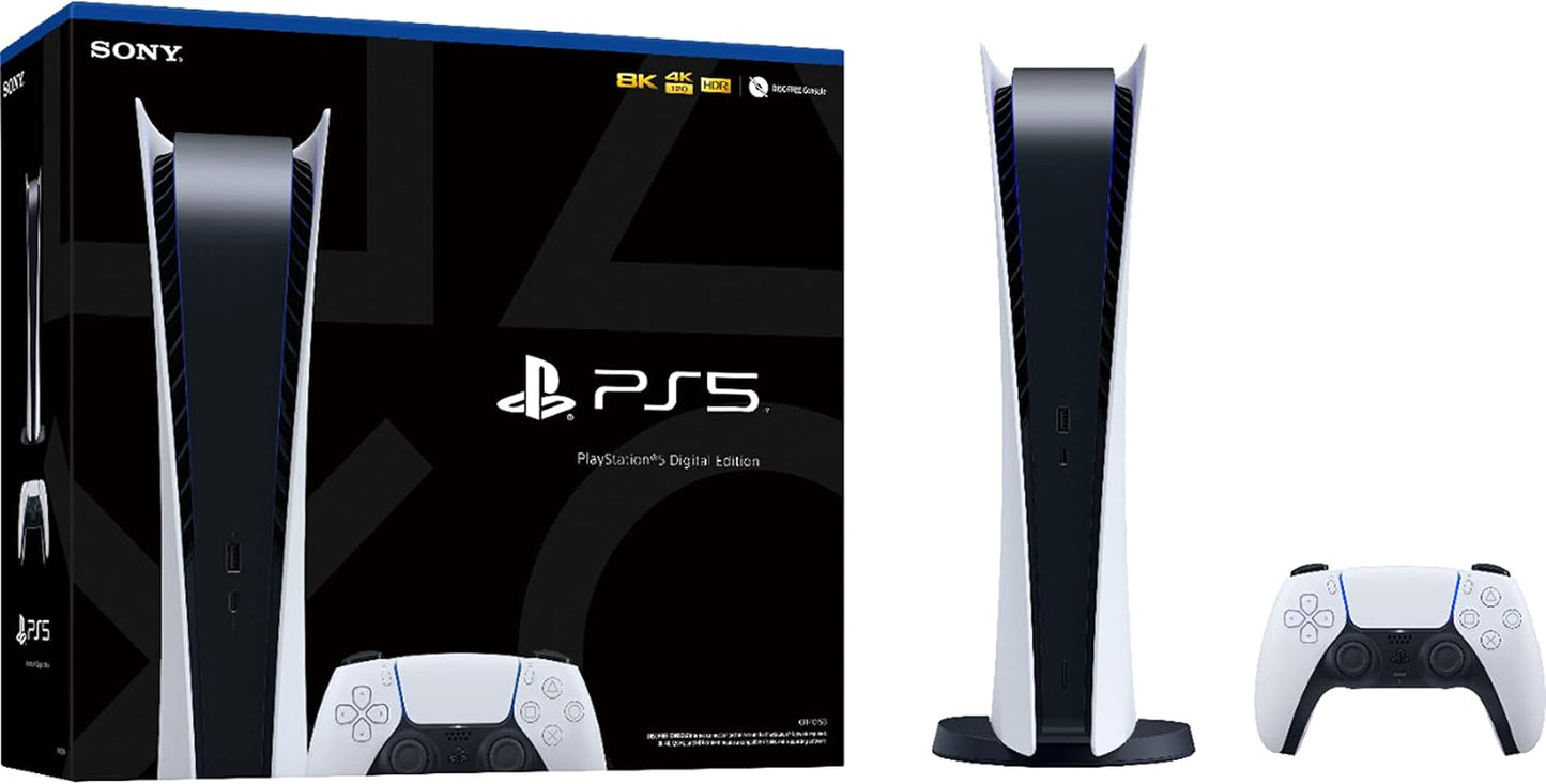 Sony PS5 Digital Edition Gaming Console 4K 120Hz