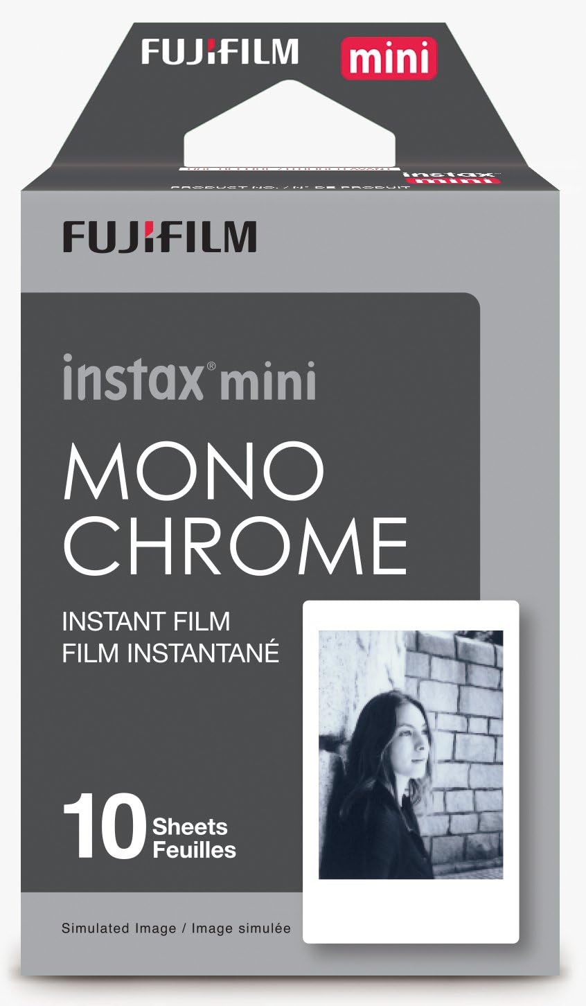 Fujifilm 16531958 Instax Mini Monochrome Film 10 Exposures