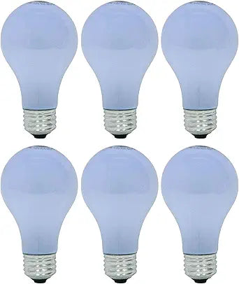 GE Reveal A19 Light Bulb 43 Watt 6 Pack