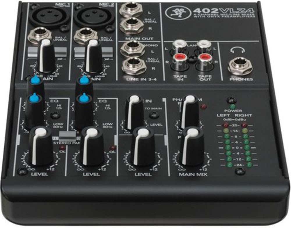 Mackie 402VLZ4 4-Channel Compact Mixer Bundle Bag