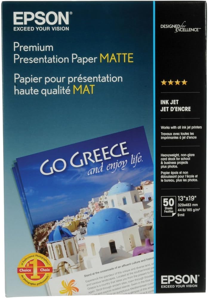 Epson S041263 Premium Presentation Paper Matte 13x19