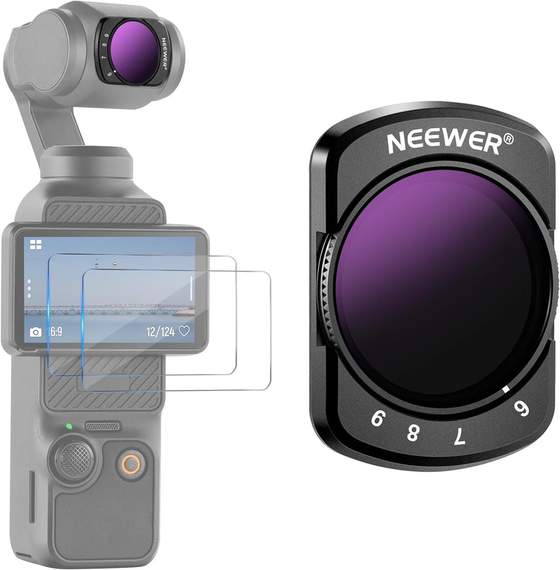 Neewer 10104290 DJI Osmo Pocket 3 Variable ND Filter — main product image
