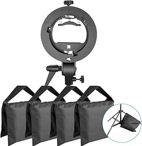 Neewer 90092622 S-Type Bracket with Sand Bag Studio Kit