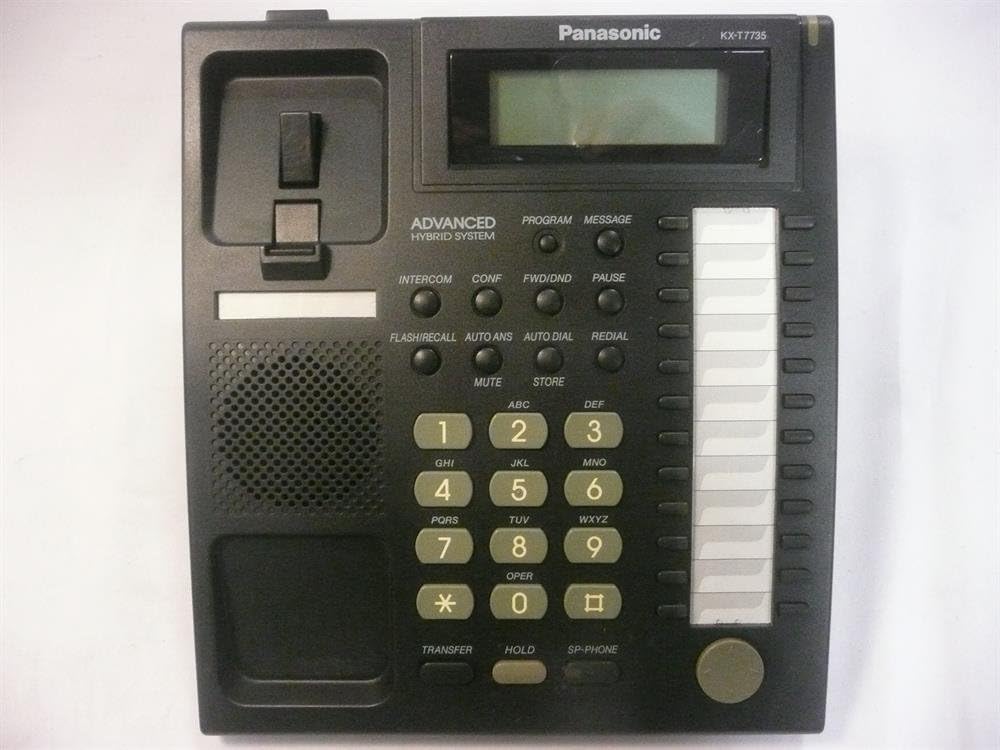 Panasonic KX-T7735-B 24-Button Speakerphone Black