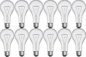 GE 16068 Crystal Clear 150-Watt Light Bulbs 12-Pack