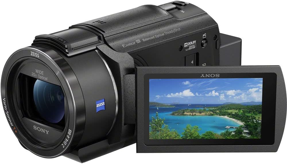 Sony FDR-AX43 4K Camcorder Bundle (Renewed)