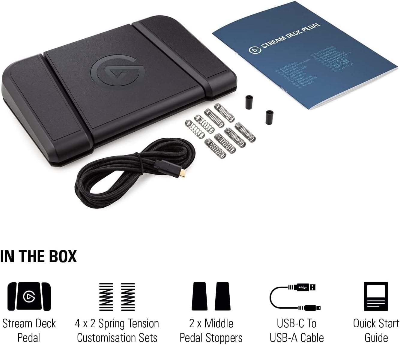 Elgato Stream Deck Pedal Hands-Free Controller Renewed