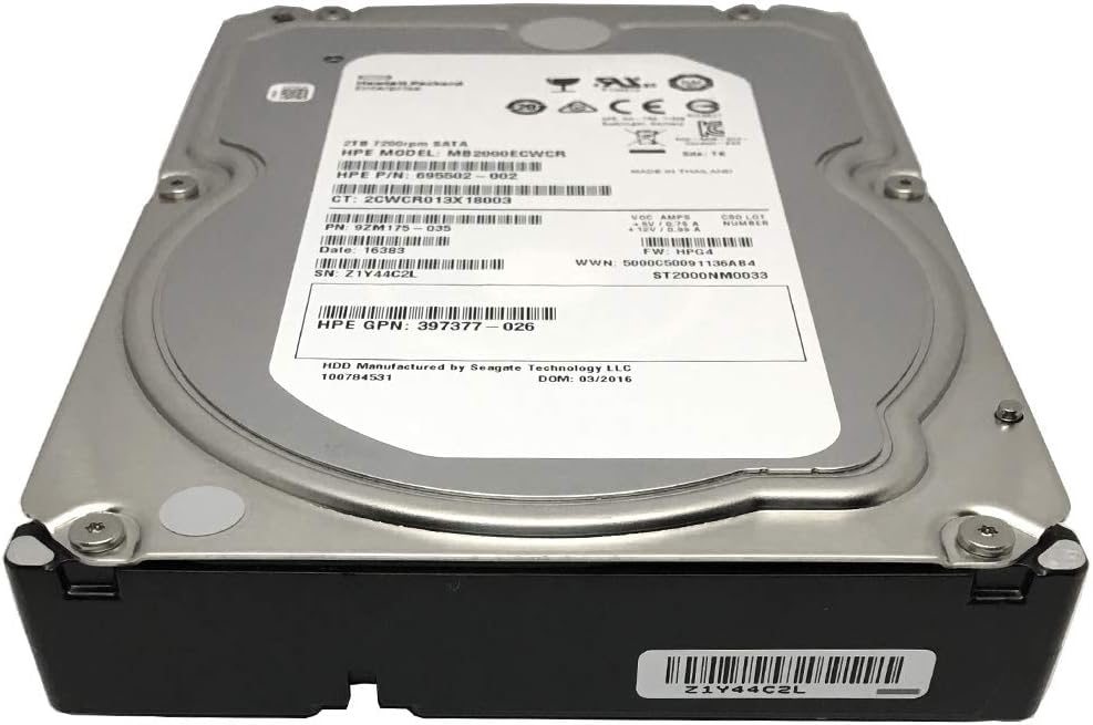 HP ST2000NM0033 2TB Enterprise HDD (Renewed)