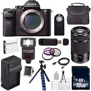 Sony SONA7R2B Alpha a7R II Mirrorless Camera + 55-210mm Lens