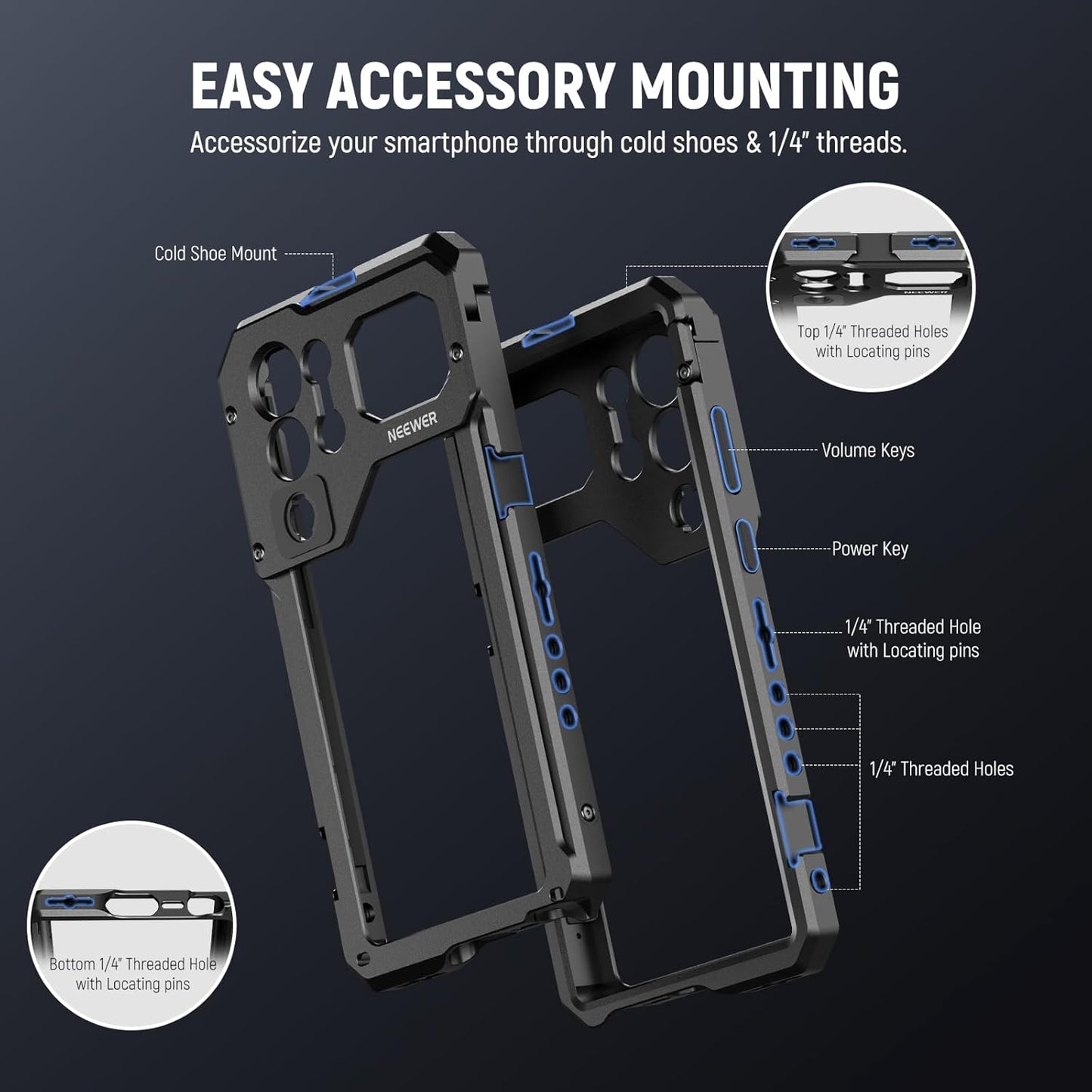 Neewer PA021+PA033 Galaxy S23 Ultra Phone Video Rig