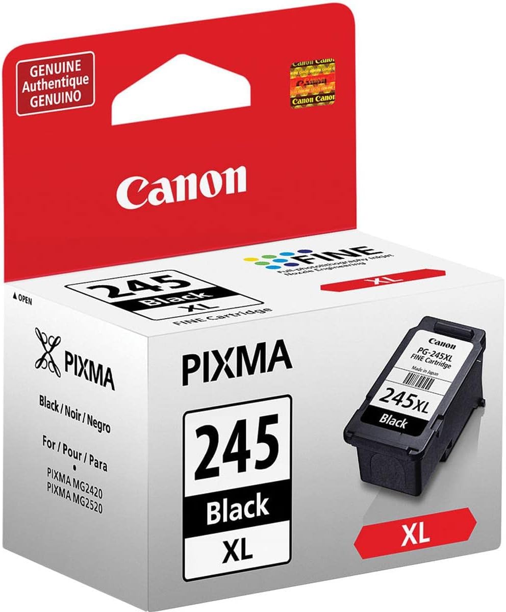Canon 245 PG-245XL Black Ink Cartridge 2-Pack