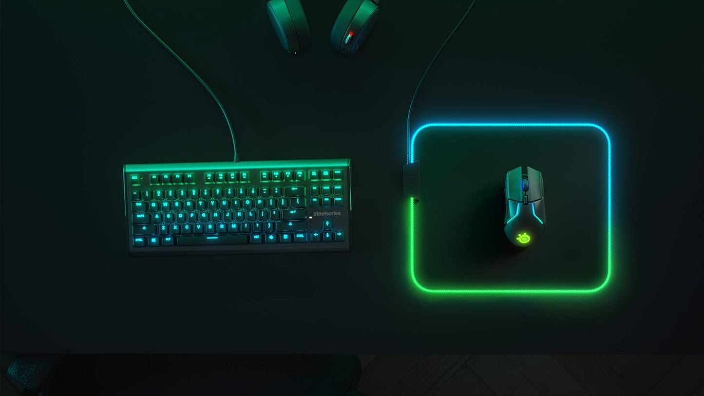 SteelSeries 63825 QcK Medium RGB Gaming Mouse Pad