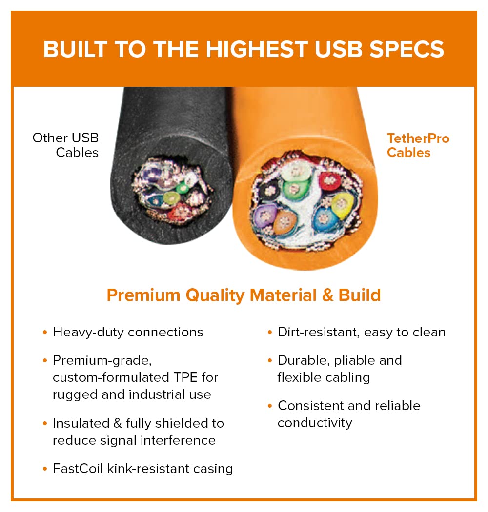 Tether Tools CUC15RT USB-C Right-Angle Tethering Cable