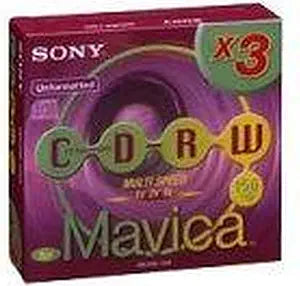 Sony 3MCRW-156A 8cm CD-RW 3-Pack - Discontinued
