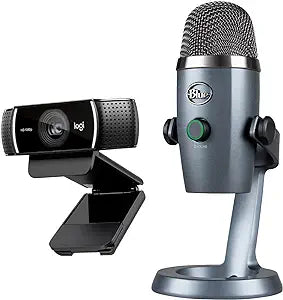 Logitech C922x Pro Blue Yeti Nano Video Call Kit