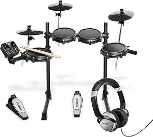 Alesis Drums Turbo Mesh Kit Electric Drum Set Headphones