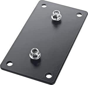 K&M 24356 Adapter Panel 3 Wall Mount Speaker Plate — main product image