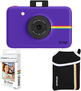 Polaroid Snap Instant Camera with Zink Paper & Neoprene Pouch
